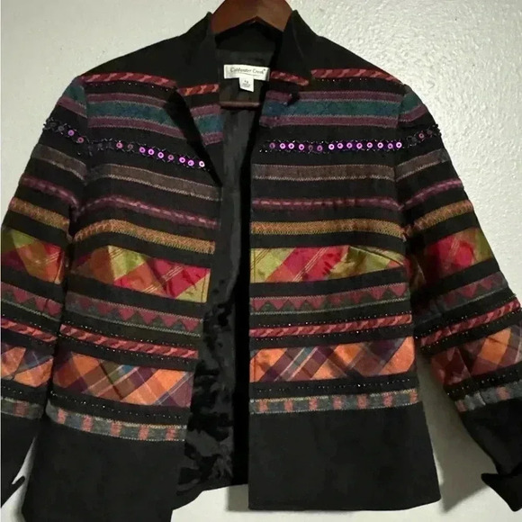 coldwater creek Black denim blazer jacket - Picture 10 of 10